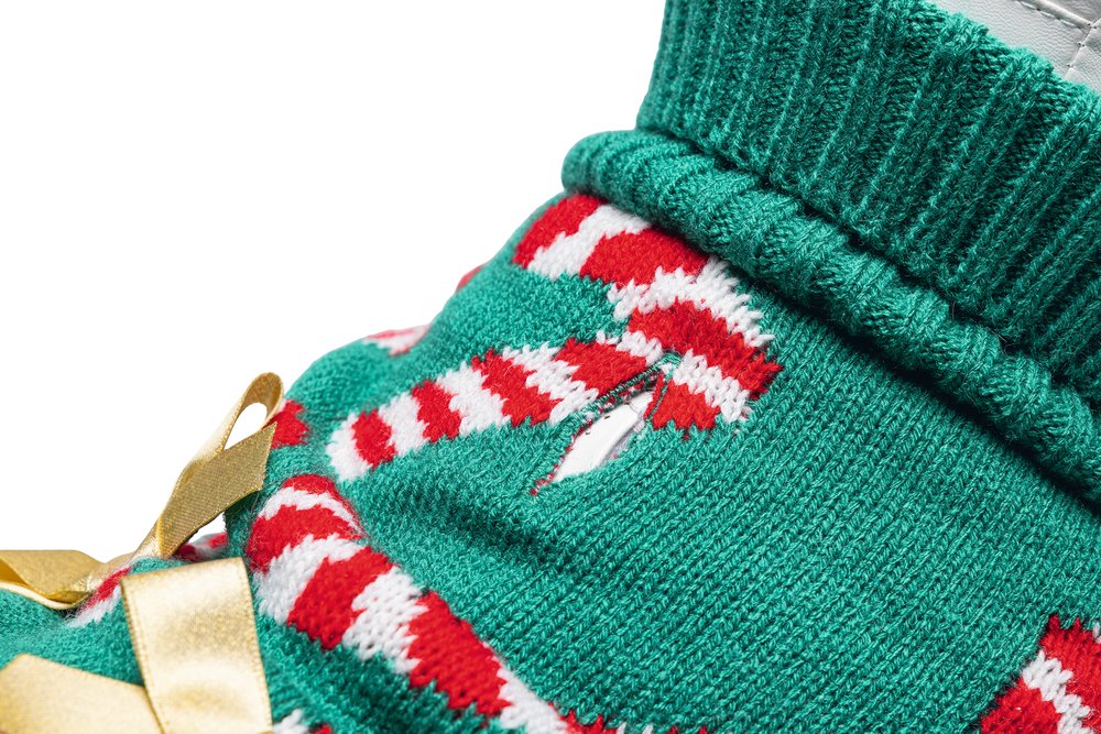 Kersttrui hond Candy canes hond M