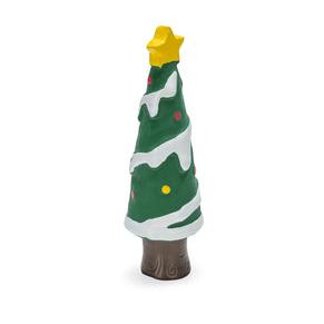 Kerstboom piepspeelgoed piek groen 16cm