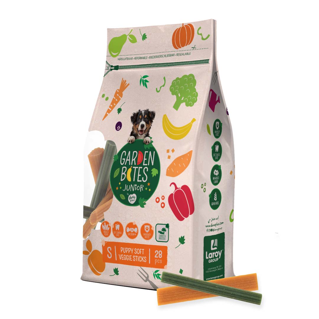 Garden bites puppy soft veggie sticks S 6cm 14st