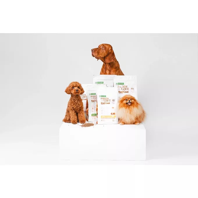 Superior care voor honden met rode vacht adult small zalm 1.5kg