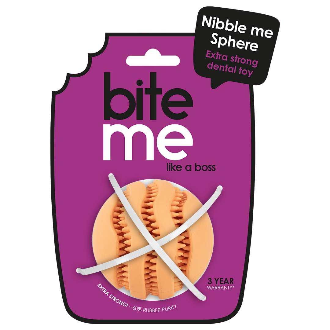 Ebi snackspeeltje nibble me sphere L oranje