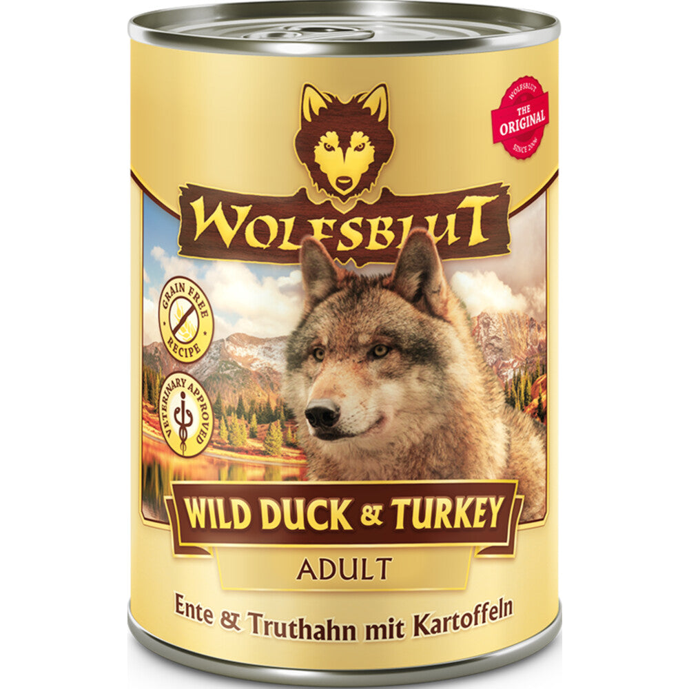 Wolfsblut adult wild duck & turkey eend en kalkoen 395g