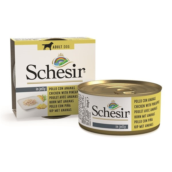 Schesir 150gr kip & ananas - Pip & Pepper by Dierenspeciaalzaak Huysmans