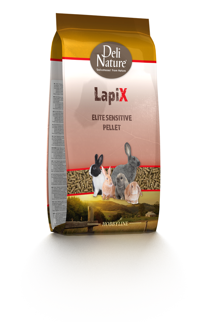 Lapix elite sensitive pellet 4kg - Pip & Pepper by Dierenspeciaalzaak Huysmans