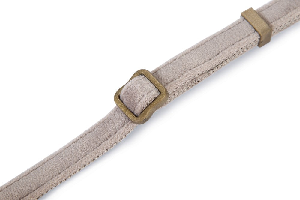 Halsband velura grijs - Pip & Pepper by Dierenspeciaalzaak Huysmans