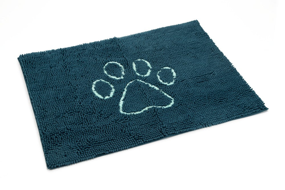 Dirty dog droogloop mat 90x66cm blauw - Pip & Pepper by Dierenspeciaalzaak Huysmans