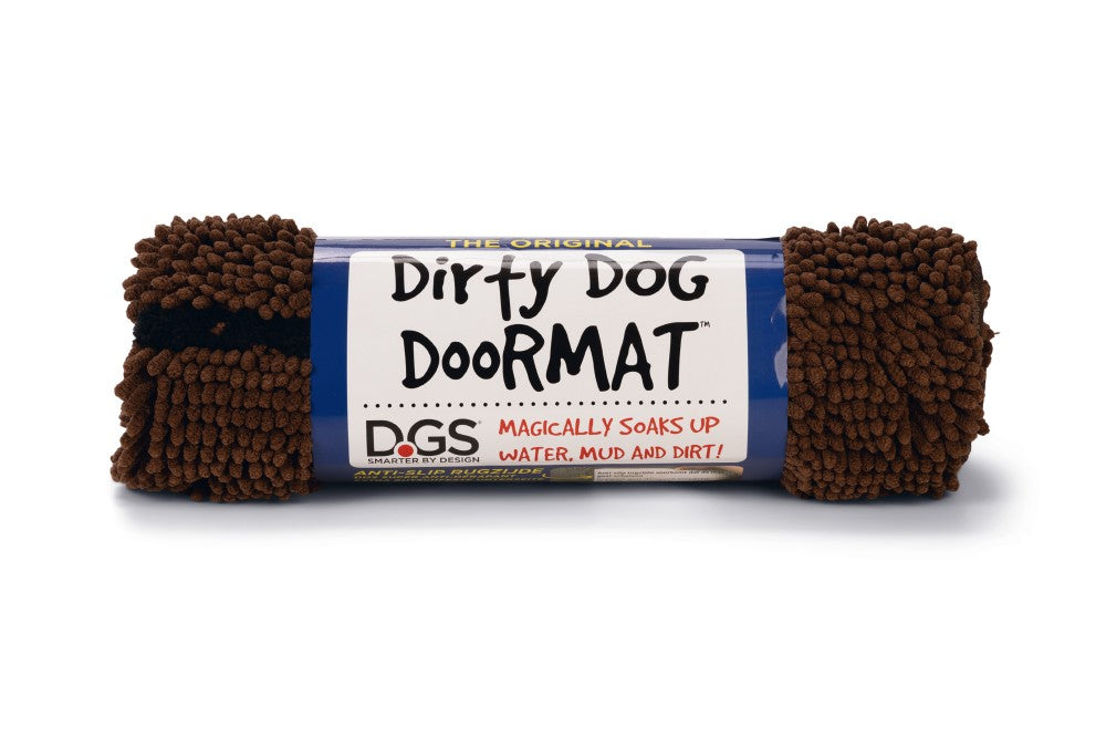 Dirty dog droogloop mat 80x50cm bruin - Pip & Pepper by Dierenspeciaalzaak Huysmans