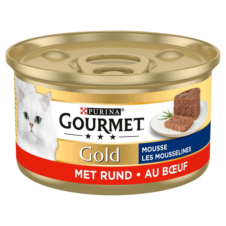 Gourmet Gold Mousse rund 85g - Pip & Pepper by Dierenspeciaalzaak Huysmans