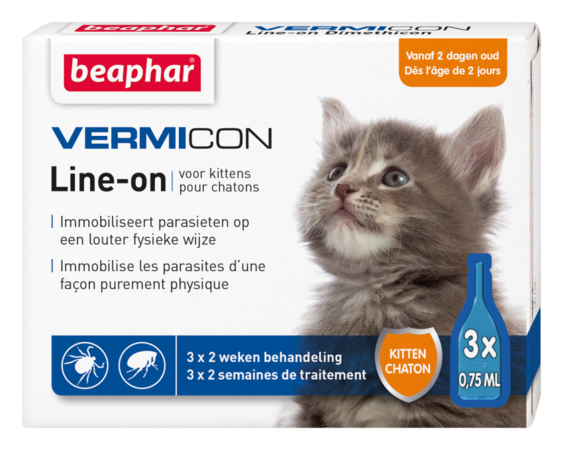 Beaphar vlo en teek pipetten kitten - Pip & Pepper by Dierenspeciaalzaak Huysmans