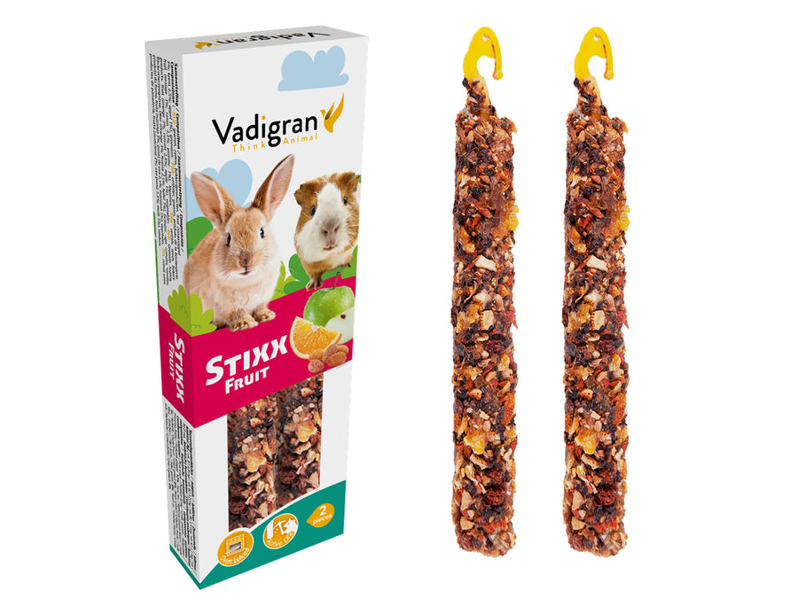 Snack Stixx konijn&cavia fruit 2st - Pip & Pepper by Dierenspeciaalzaak Huysmans