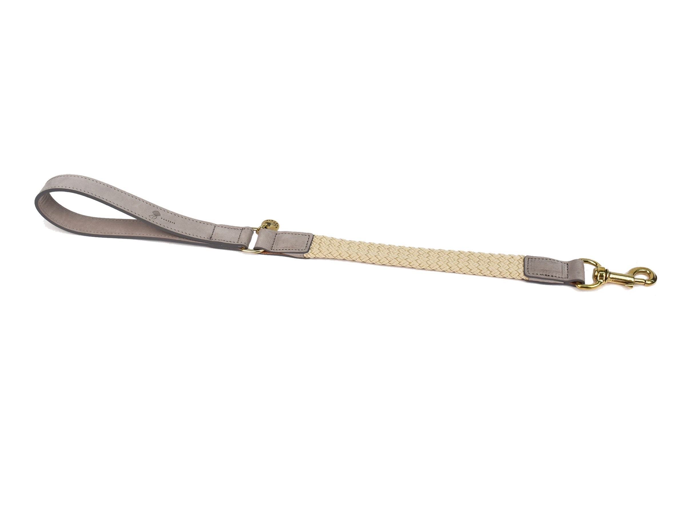 Fantail leiband grijs kort 60cm - Pip & Pepper by Dierenspeciaalzaak Huysmans