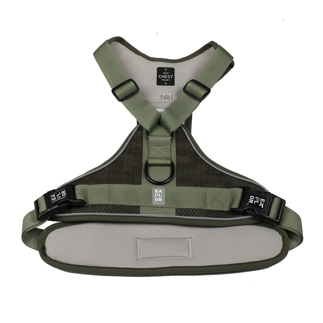 Anti trek tuig EXPLOR groen | Anti trek harnas kopen | Groen antitrek ...