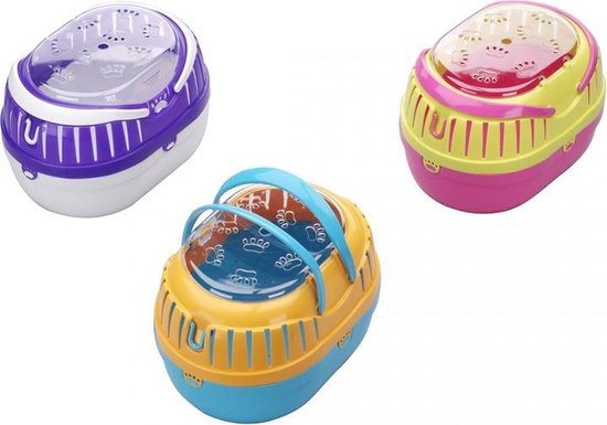 Transportbox knaagdier funky edition assorti  35x25x25CM - Pip & Pepper by Dierenspeciaalzaak Huysmans