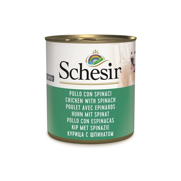 Schesir 285gr kip & spinazie - Pip & Pepper by Dierenspeciaalzaak Huysmans