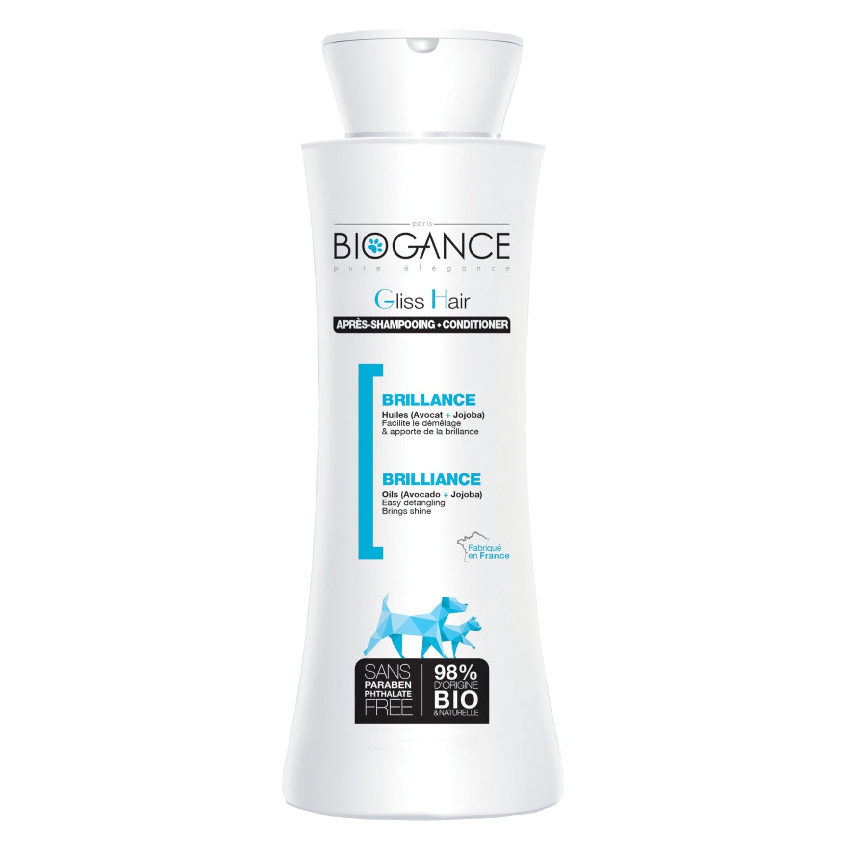 BIOGANCE conditioner glans 250ml - Pip & Pepper by Dierenspeciaalzaak Huysmans