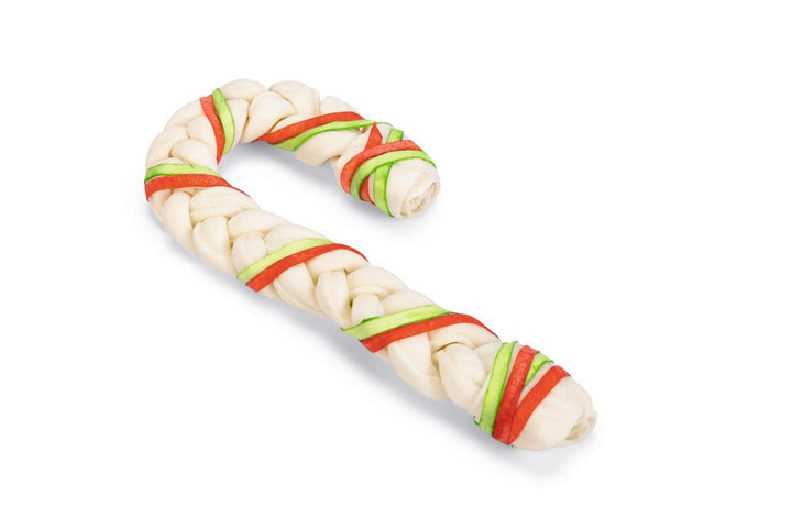 Kerstsnack rawhide runderhuid cane 1st - Pip & Pepper by Dierenspeciaalzaak Huysmans