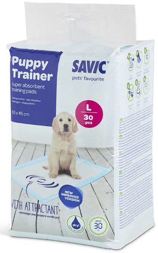 Savic puppy trainer pads L  30st  60x45 - Pip & Pepper by Dierenspeciaalzaak Huysmans