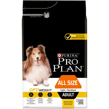 Pro Plan Opti Weight all size adult light/sterilised - Pip & Pepper by Dierenspeciaalzaak Huysmans