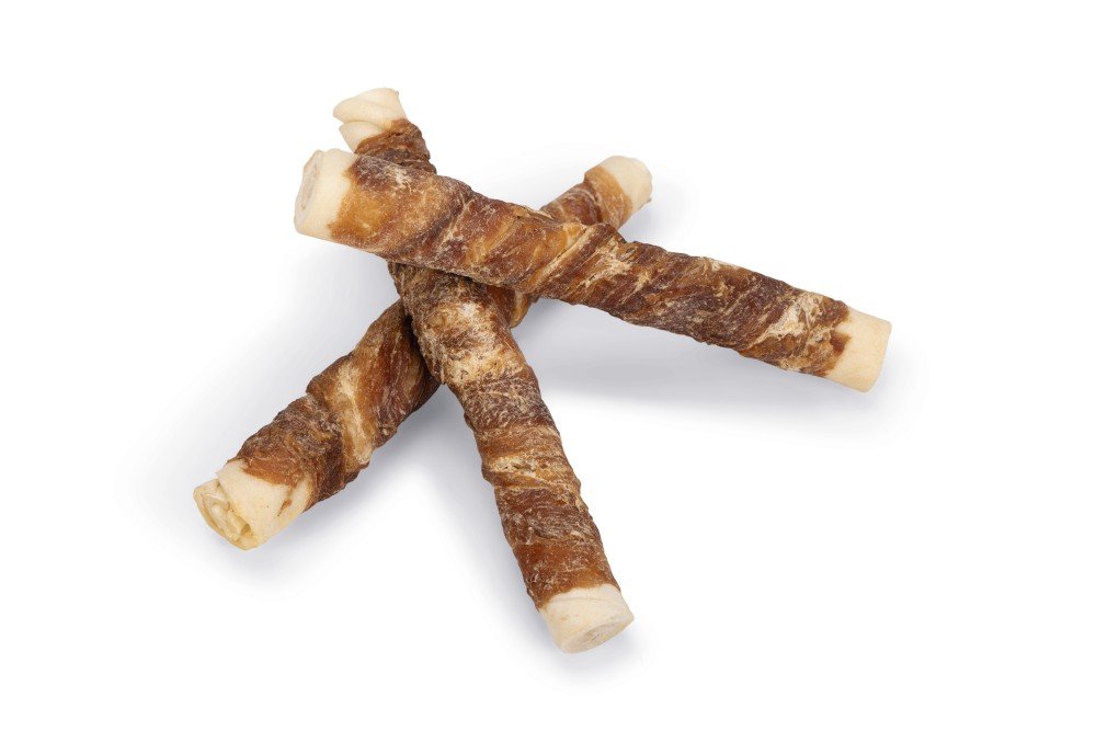 Kerst kauwsnacks eend 8st - Pip & Pepper by Dierenspeciaalzaak Huysmans