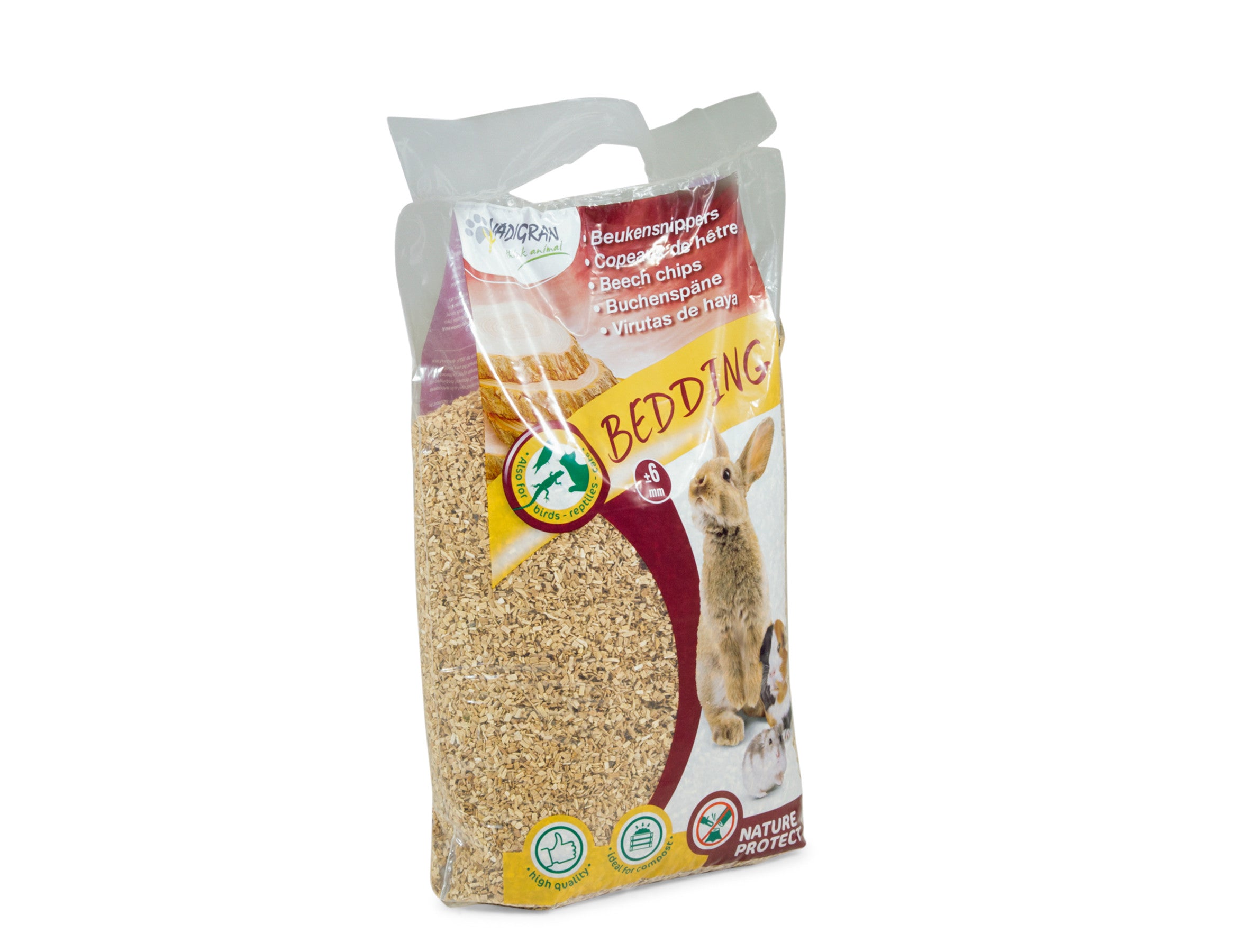 BEDDING Beukensnippers fijn 5 kg- 20 L / 6 mm - Pip & Pepper by Dierenspeciaalzaak Huysmans