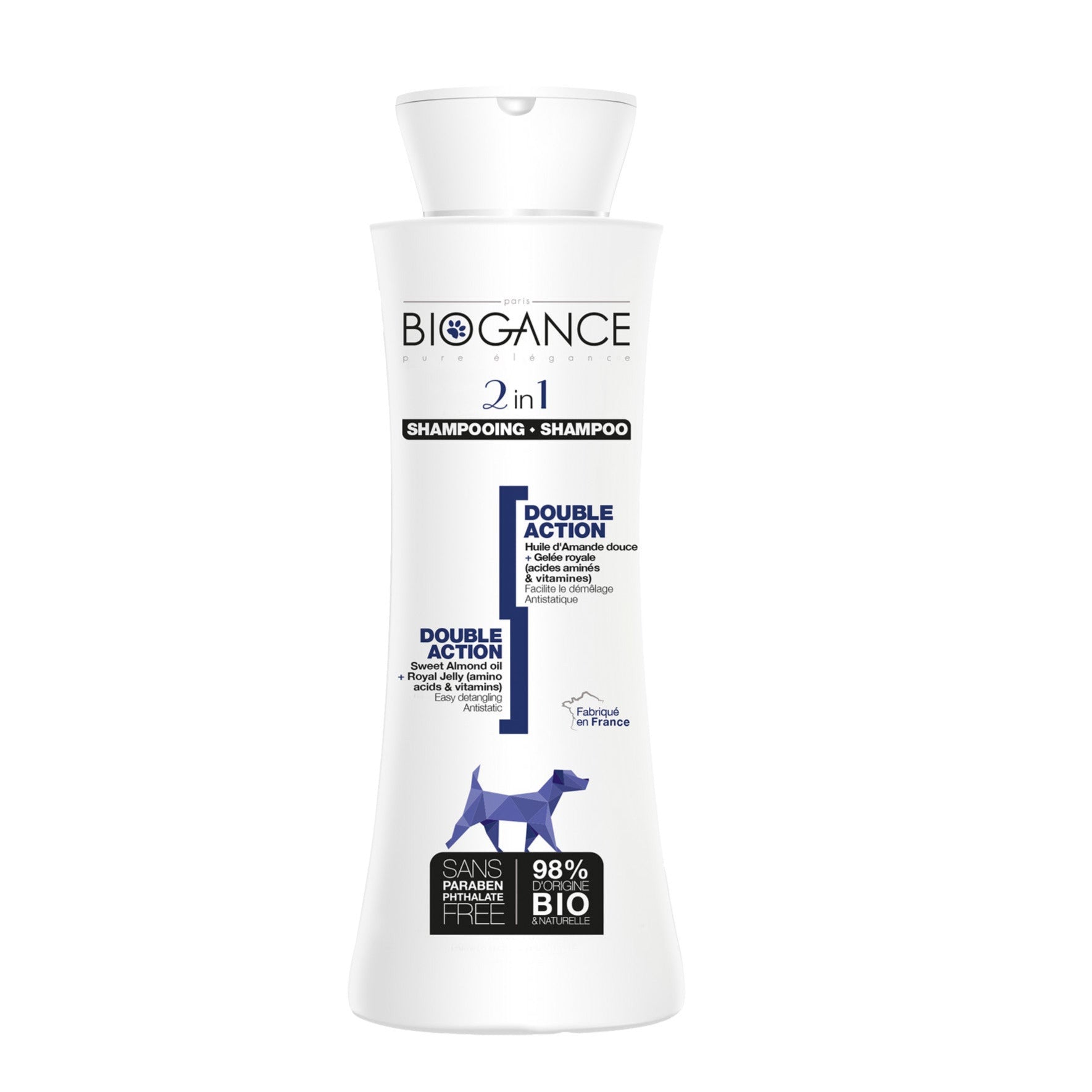 BIOGANCE shampoo 2 in 1 250ml - Pip & Pepper by Dierenspeciaalzaak Huysmans