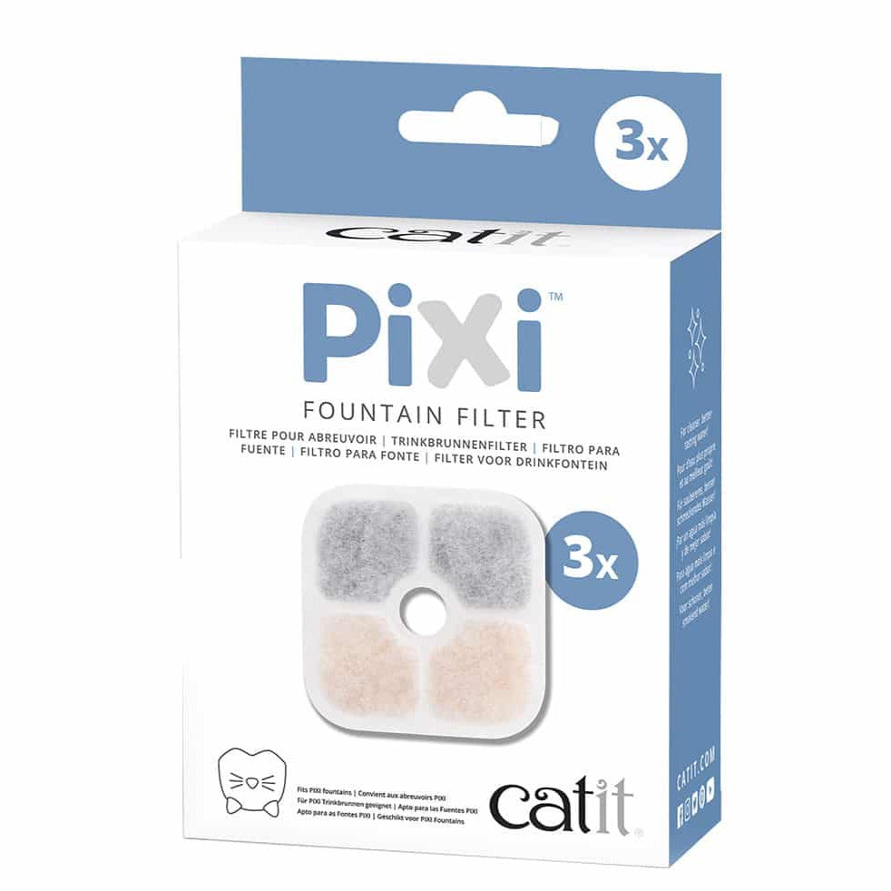 Pixi vervangfilter 3st - Pip & Pepper by Dierenspeciaalzaak Huysmans