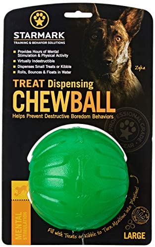 Starmark Treat Chew Ball Ø10cm L - Pip & Pepper by Dierenspeciaalzaak Huysmans