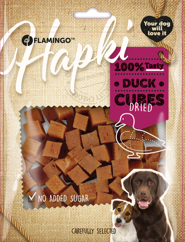 Hapki duck cubes 85gr - Pip & Pepper by Dierenspeciaalzaak Huysmans