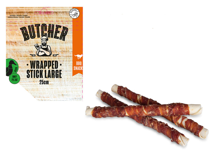 Duck Wrapped Stick 25 cm LARGE 250 gr - Pip & Pepper by Dierenspeciaalzaak Huysmans