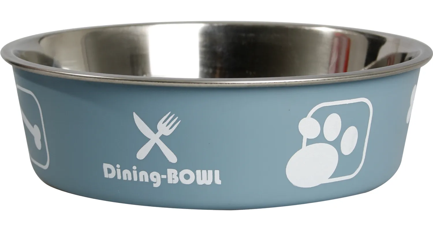 Eet- en drinkpot Kena rond blauw - Pip & Pepper by Dierenspeciaalzaak Huysmans