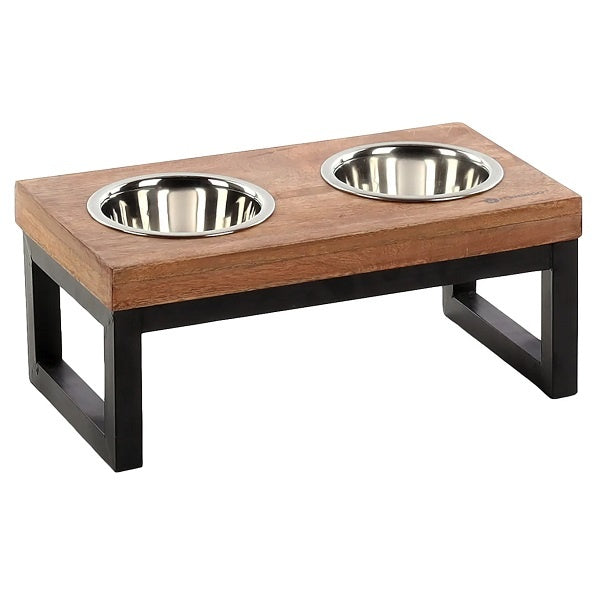 Duo water- en voederbak S tommy 370ml - Pip & Pepper by Dierenspeciaalzaak Huysmans