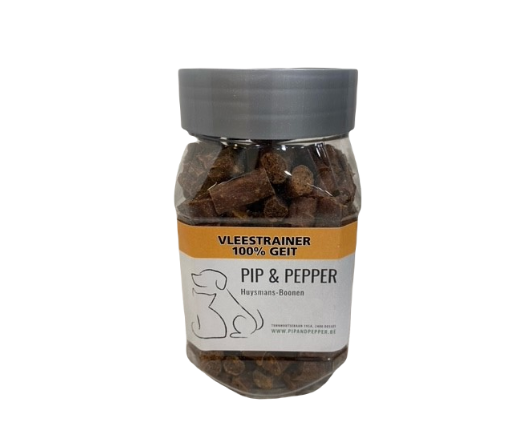 Vleestrainers geit 175gr - Pip & Pepper by Dierenspeciaalzaak Huysmans