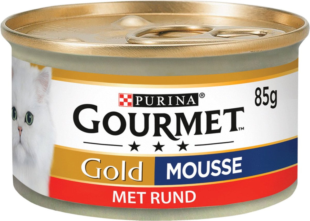 Gourmet Gold Mousse rund 85g - Pip & Pepper by Dierenspeciaalzaak Huysmans