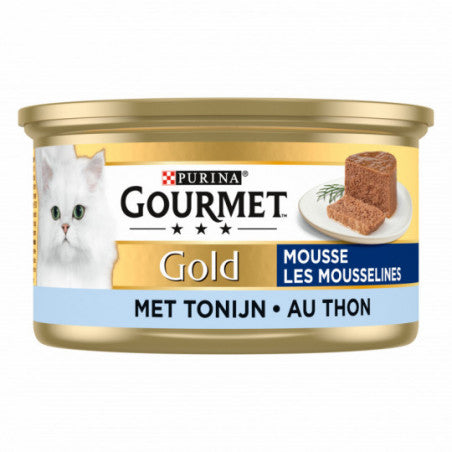 Gold mousse fijne mousse tonijn 85g - Pip & Pepper by Dierenspeciaalzaak Huysmans