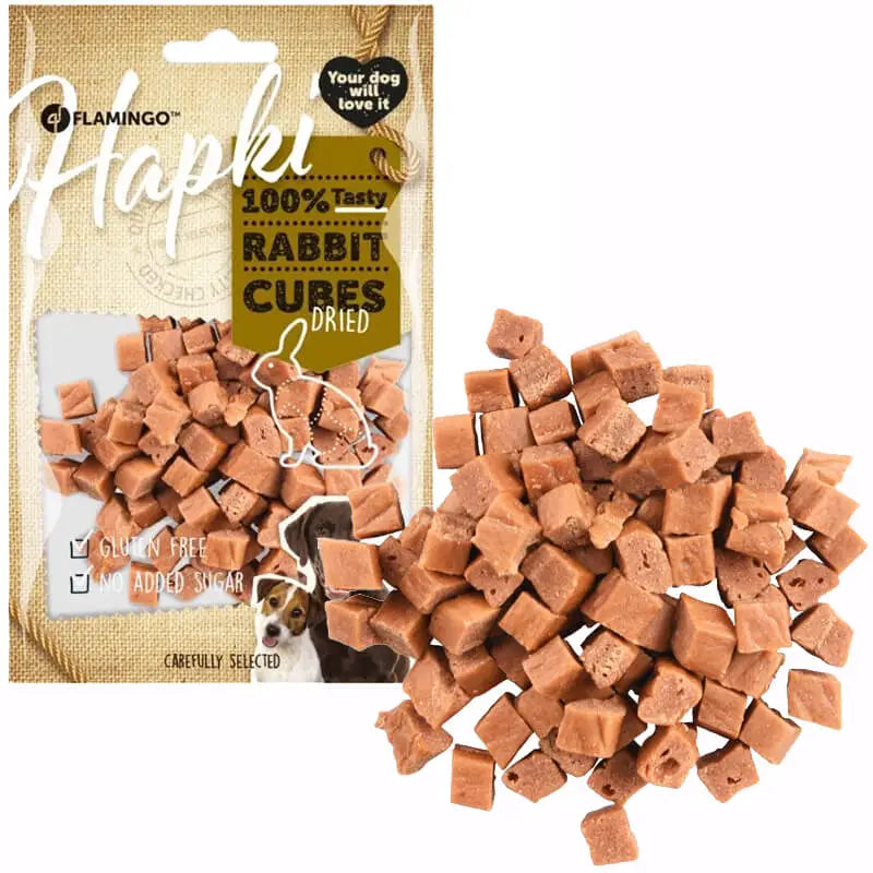 Hapki rabbit cubes 85gr - Pip & Pepper by Dierenspeciaalzaak Huysmans
