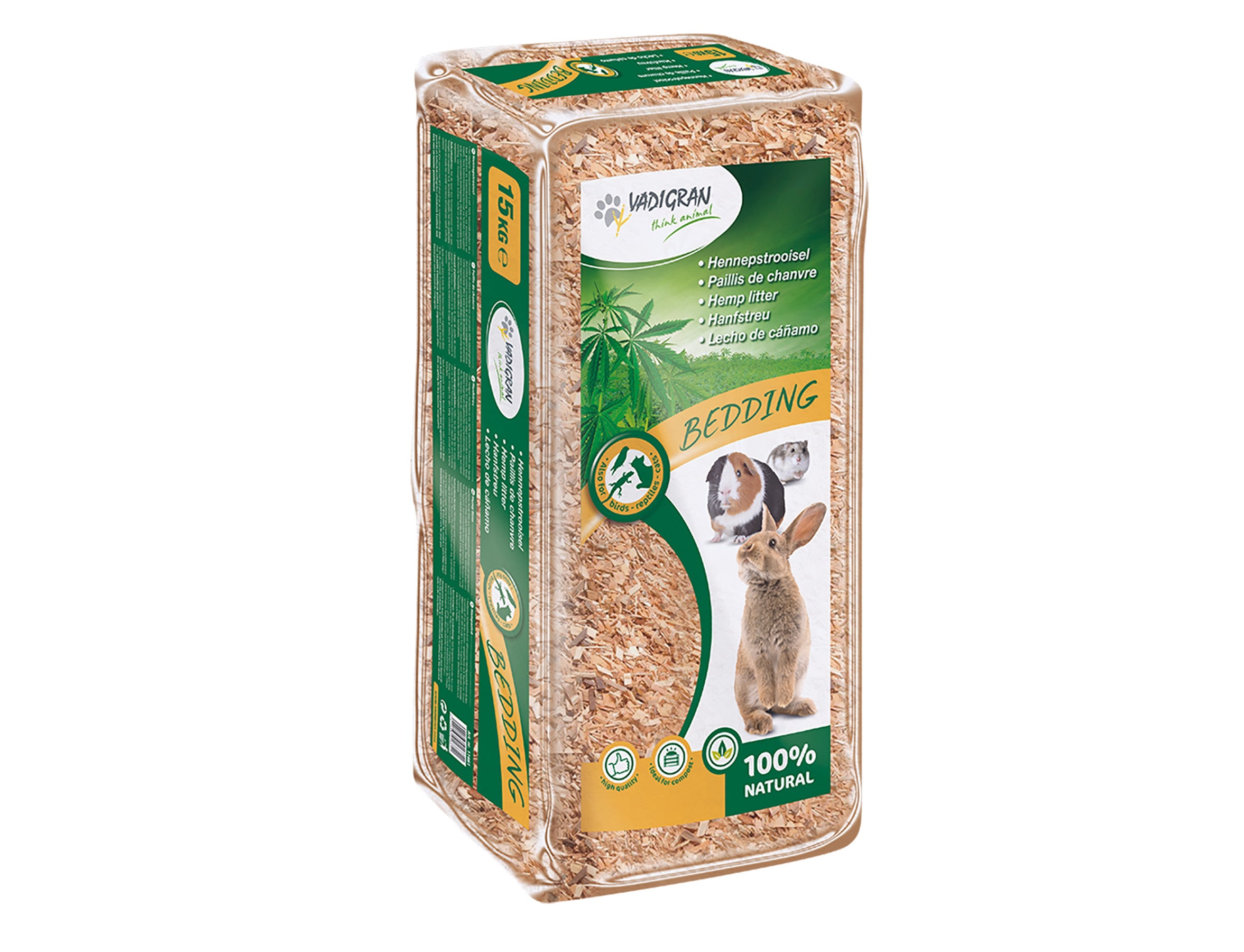 BEDDING Hennepstrooisel 15 kg - Pip & Pepper by Dierenspeciaalzaak Huysmans
