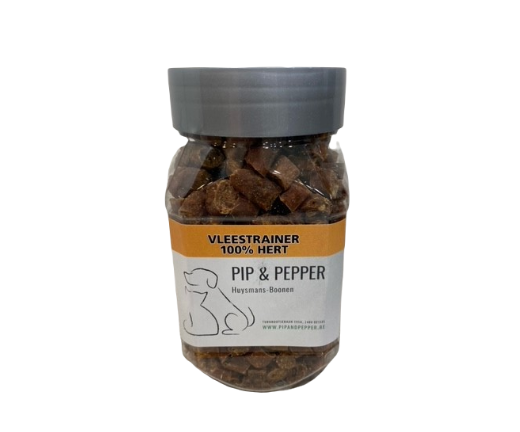 Vleestrainers hert 175gr - Pip & Pepper by Dierenspeciaalzaak Huysmans