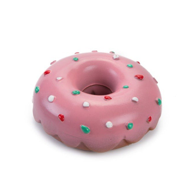 Latex Doggy Donuts hondenspeeltje roze - Pip & Pepper by Dierenspeciaalzaak Huysmans