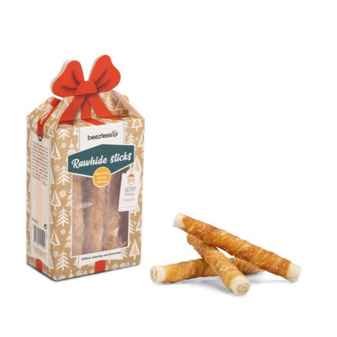 Kerst kauwsnacks kip 8st - Pip & Pepper by Dierenspeciaalzaak Huysmans