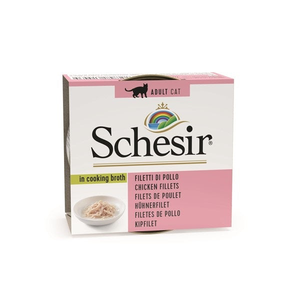 Schesir 70gr kipfilet bouillon - Pip & Pepper by Dierenspeciaalzaak Huysmans