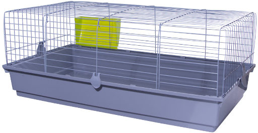 Konijnkooi grijs 101x55x40 cm - Pip & Pepper by Dierenspeciaalzaak Huysmans