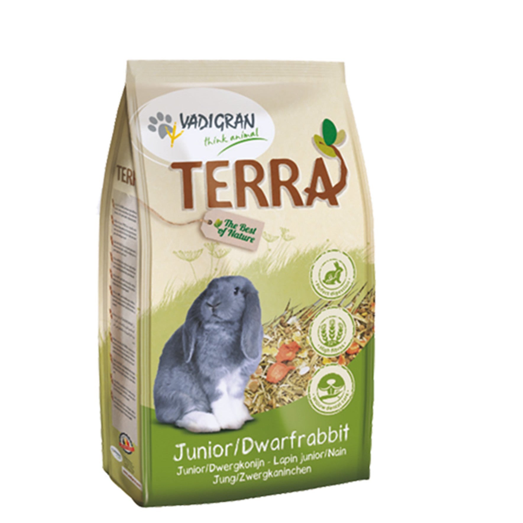 TERRA Junior & Dwergkonijn 1 Kg - Pip & Pepper by Dierenspeciaalzaak Huysmans