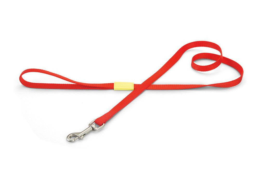 Nylon looplijn uni rood - Pip & Pepper by Dierenspeciaalzaak Huysmans