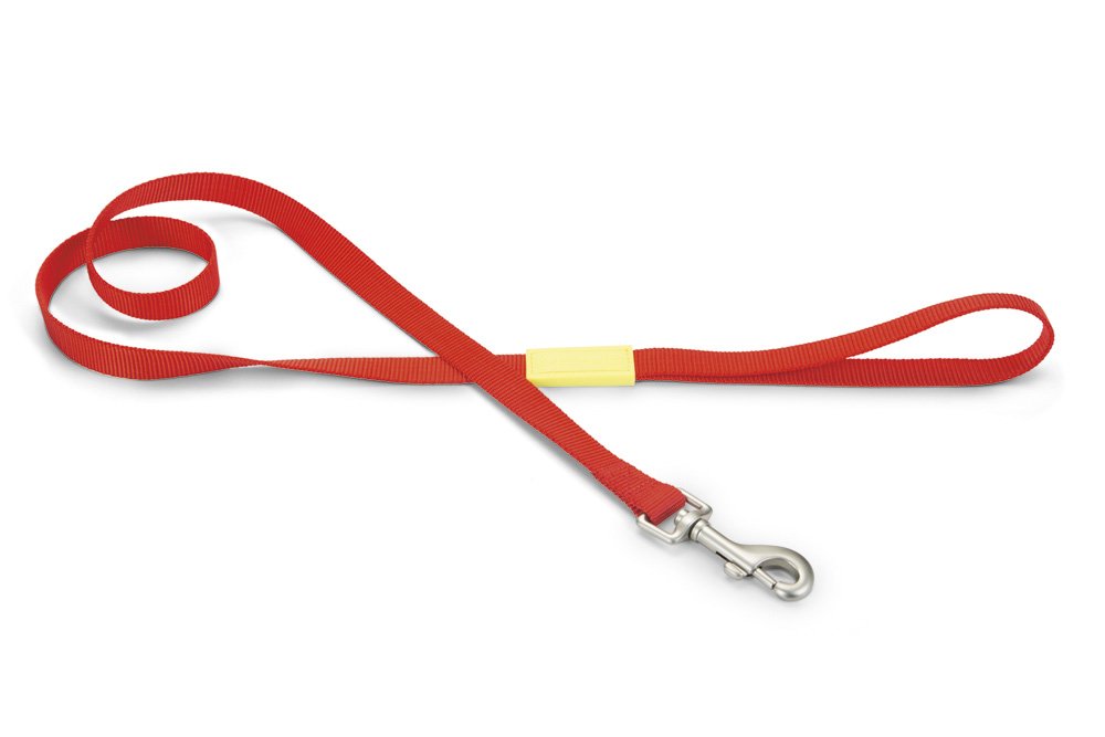 Nylon looplijn uni rood - Pip & Pepper by Dierenspeciaalzaak Huysmans