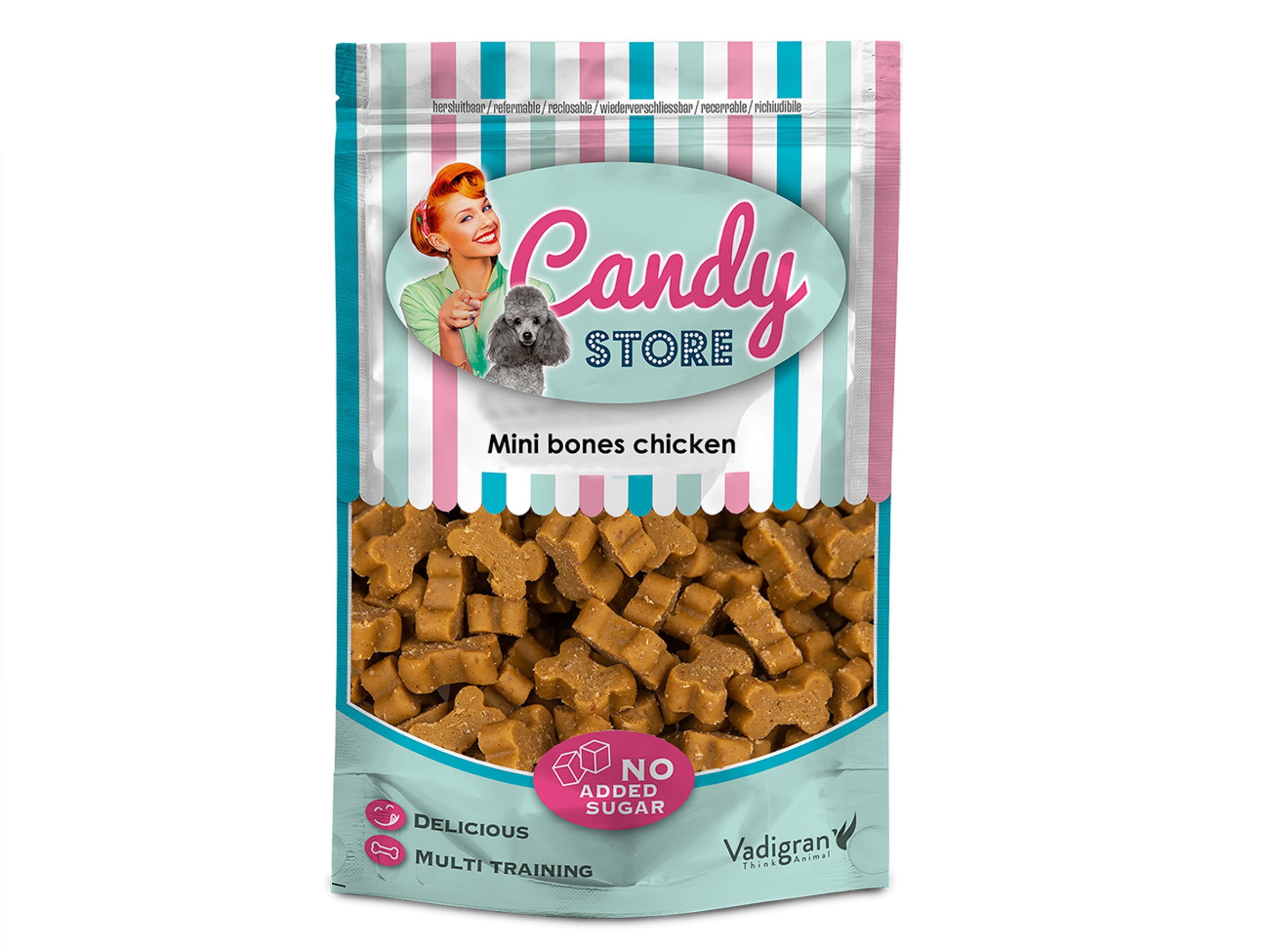 Candy Mini Bones kip 180g - Pip & Pepper by Dierenspeciaalzaak Huysmans
