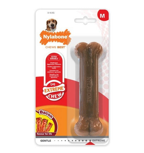 Nylabone bacon medium - Pip & Pepper by Dierenspeciaalzaak Huysmans