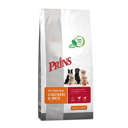 Prins fit selection kip en rijst 15kg - Pip & Pepper by Dierenspeciaalzaak Huysmans