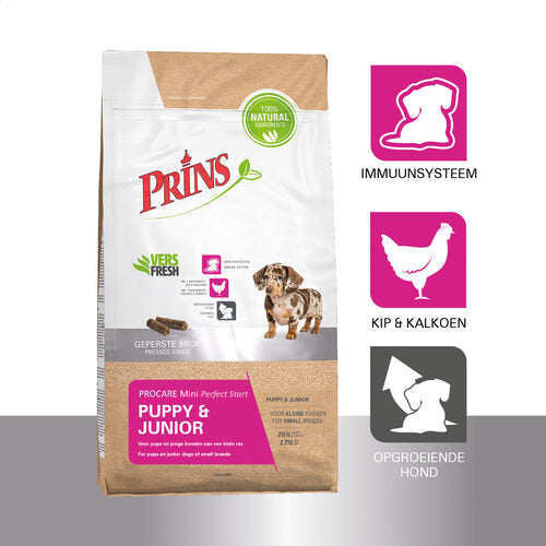 Prins ProCare mini perfect start puppy&junior 3kg - Pip & Pepper by Dierenspeciaalzaak Huysmans