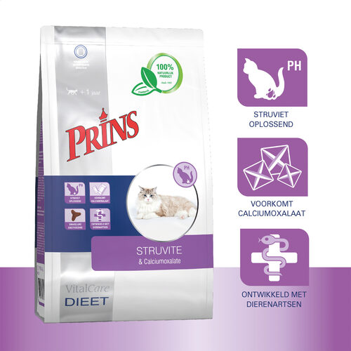 Prins VitalCare dieet struvite & calciumoxalate - Pip & Pepper by Dierenspeciaalzaak Huysmans