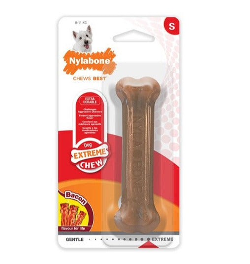 Nylabone bacon bone regular small - Pip & Pepper by Dierenspeciaalzaak Huysmans